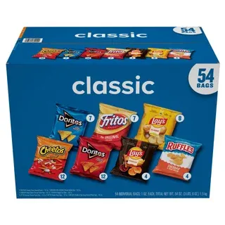 Frito Lay Classic Mix, 1 oz, Variety Pack, 54-count