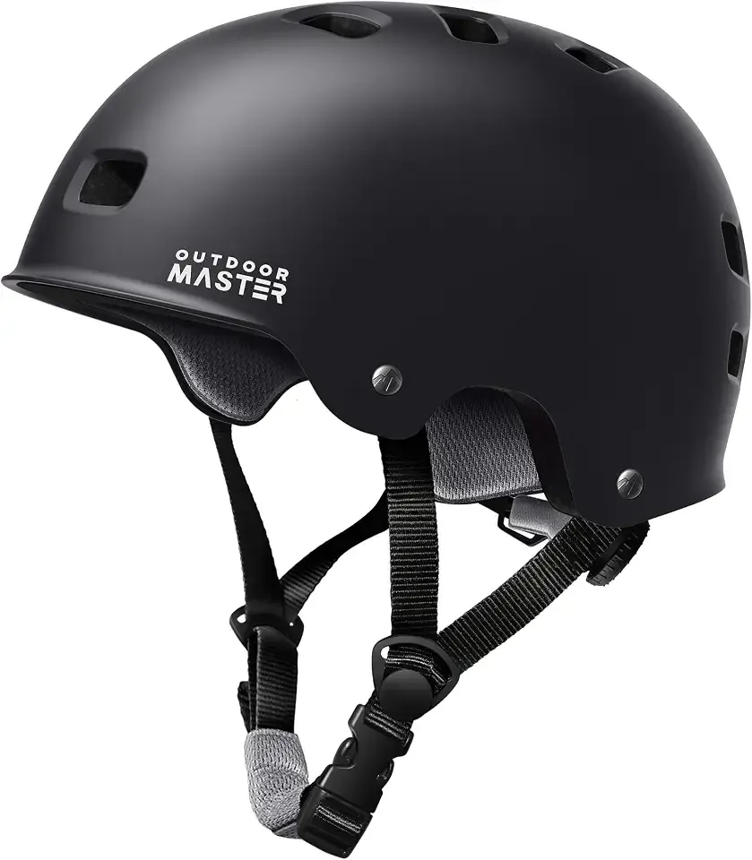 OutdoorMaster Skateboard Bike Helmet for Adult,Youth and Kids | Two Removable Liners Ventilation Certified Multi-Sport Helmet for Scooter Cycling Roller Skating Ebike