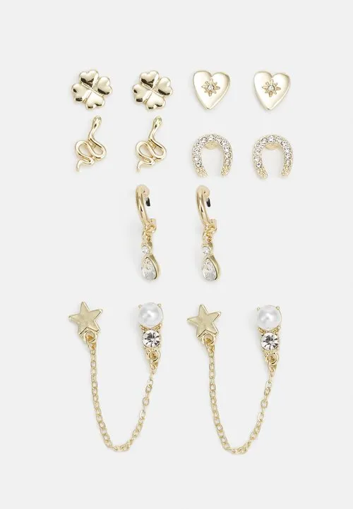 6 PACK - Øredobber - gold-coloured