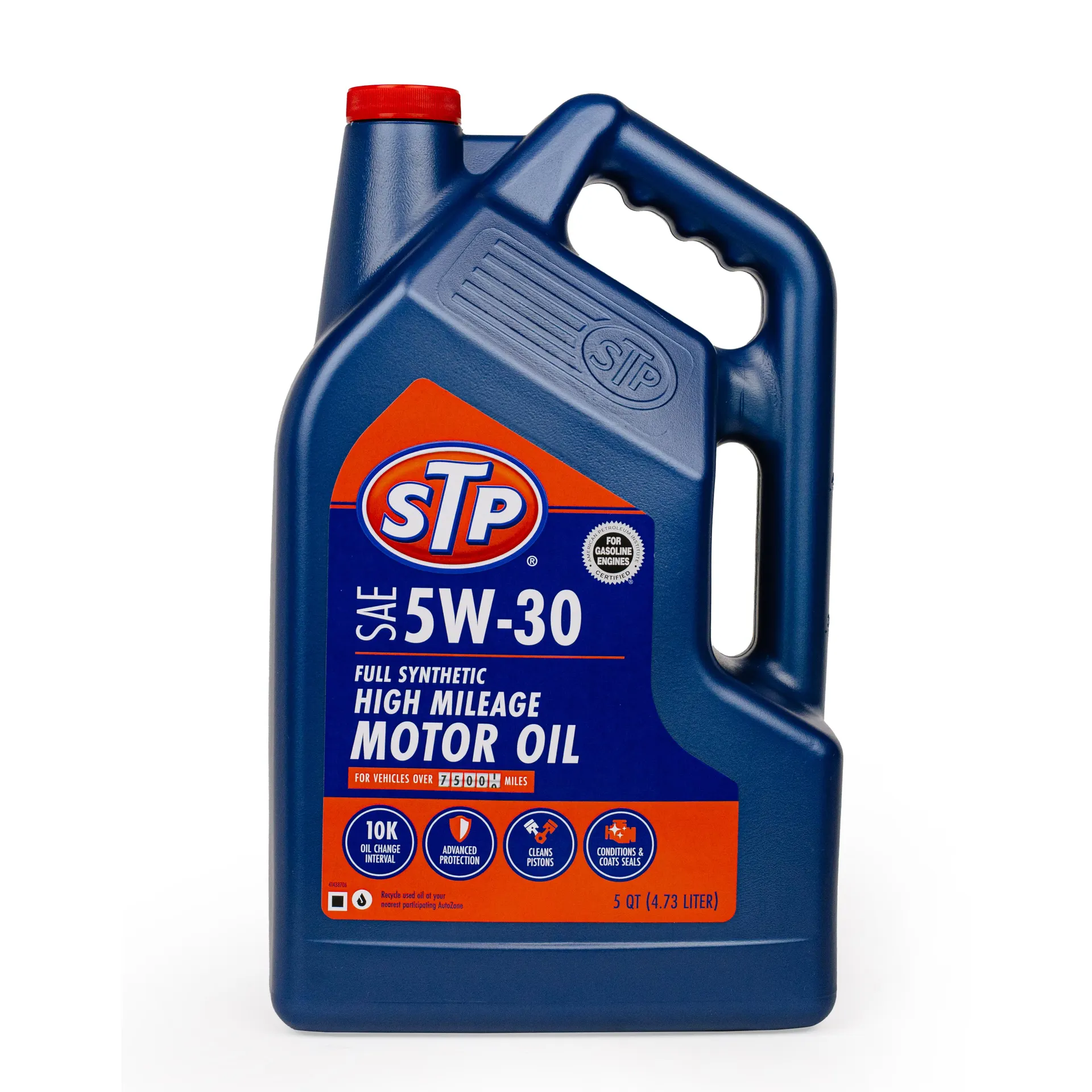 STP High Mileage Full Synthetic 5W-30 Motor Oil 5 Quart