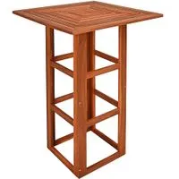 Casaria Stehtisch Akazienholz 75x75x110cm
