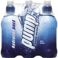pump water 400ml bottles 9pack