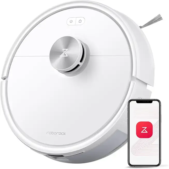 Q7 M5 Robot Vacuum and Mop Combo, 10,000Pa HyperForce Suction, Robotic Vacuum Cleaner, Dual Anti-Tangle System, APP-Controlled Mopping, LiDAR Navigation, for Pet Hair and Carpet, White