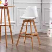 2er-Set Barhocker mit Rückenlehne, ca. 58 x 48 x 105 cm