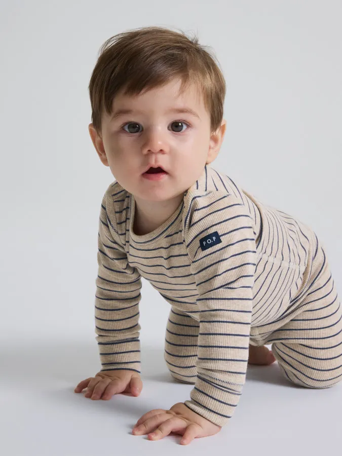 Ribbet i myk blanding Tencel™ lyocell økologisk bomull