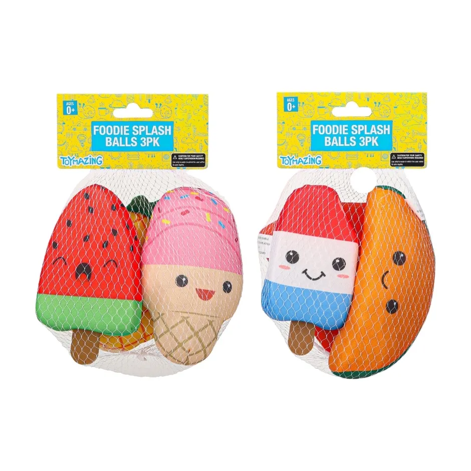 ToyMazing Foodie Splash Balls, 3 pk. Characters sold separately.