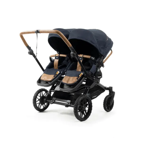 Emmaljunga 2026 | Double Sento 2 x Ergo sittedel+ | Outdoor Navy