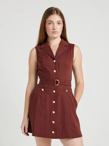Katie Denim Collar Mini Dress