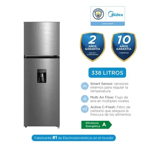 Refrigeradora No Frost 338Lts Inox MDRT489MTR46PEW