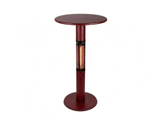 Monti HeatLine Vibe bartafel met terrasverwarmer 1500W ø60cm (h: 110cm)