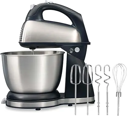 Hamilton Beach Classic Stand and Hand Mixer, 4 Quarts, 6…
