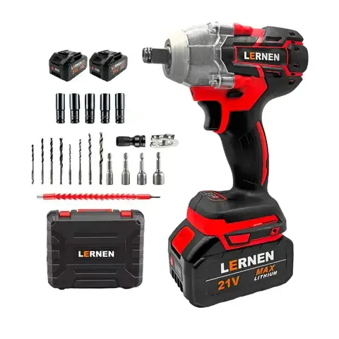 Llave de Impacto 1/2 Con 2 Baterías Y Accesorios