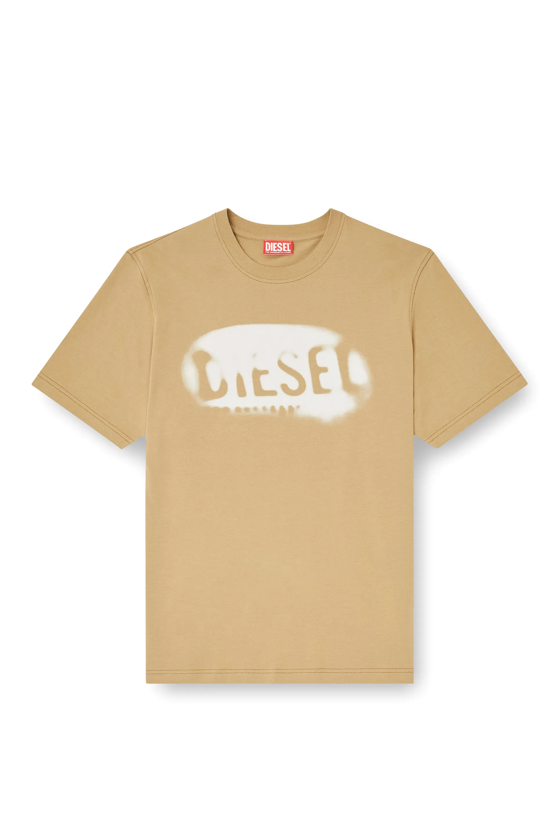 Light cotton T-shirt with faded logo