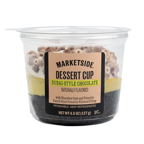 Marketside Dubai-Style Chocolate Dessert Cup with Pistachio Mousse, 4.5oz, 1 Count $3.44 76.4 ¢/oz