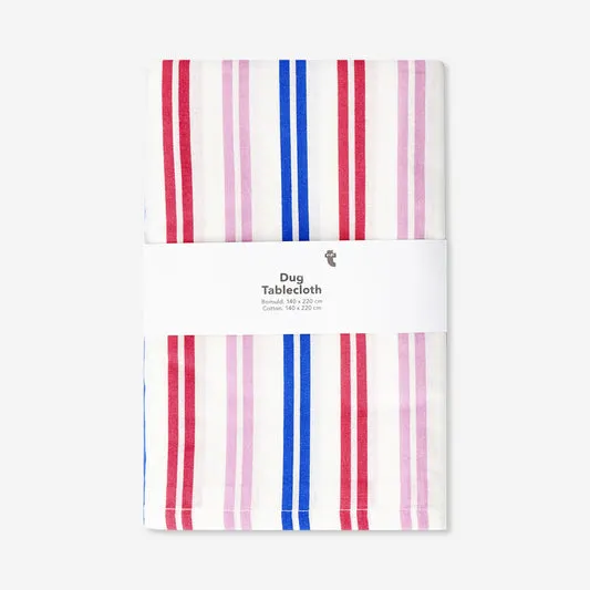 Striped tablecloth - 140x220 cm