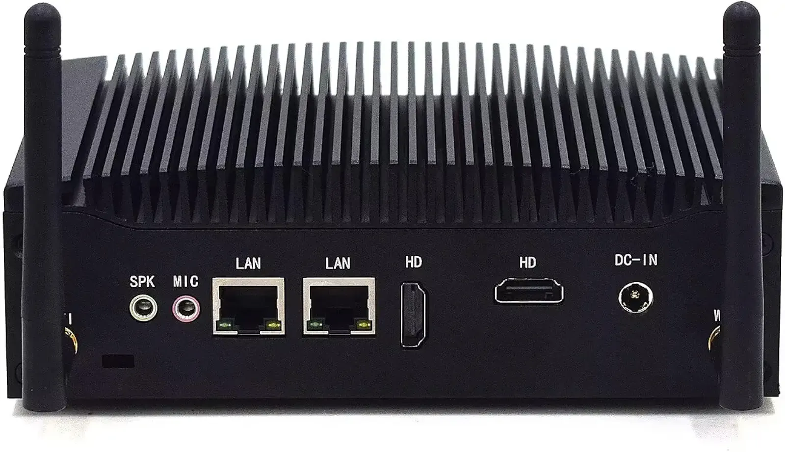 WEIDIAN Mini Fanless Industrial PC 16GB RAM 512GB SSD Core i5 8350U Win11 Pro Mini Desktop Computer with 4K 2*HD, 2*RS232 COM, 2*Gigabit Ethernet, 8*USB VESA Office Small PC Auto Power On Wake on LAN