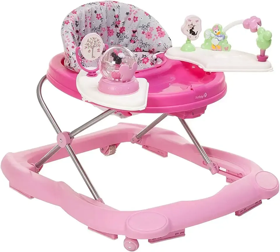 Disney Baby Minnie Mouse Baby Walkers and Activity Center with Music and Lights, Garden Delight