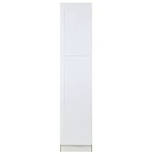 Hampton Bay Edson 18-inch W x 84-inch H x 24.5-inch D Shaker Style Assembled Kitchen Pantry Cabinet/Cupboard in Solid White with Adjustable Shelves (T188424L)