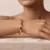 Armband in edelstaal, 4 zirkonia