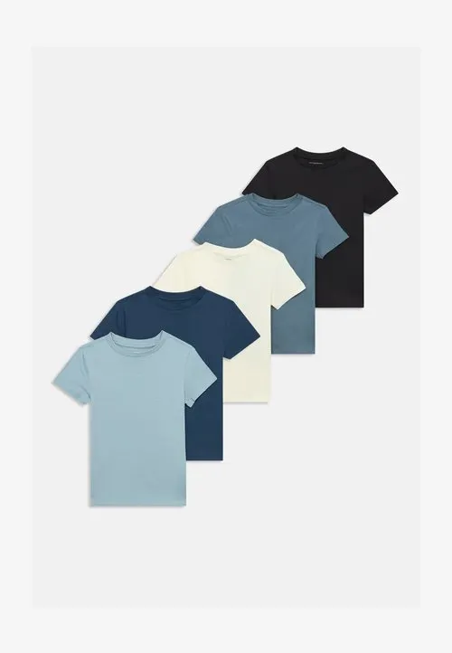 5 PACK - T-shirts - blue/black