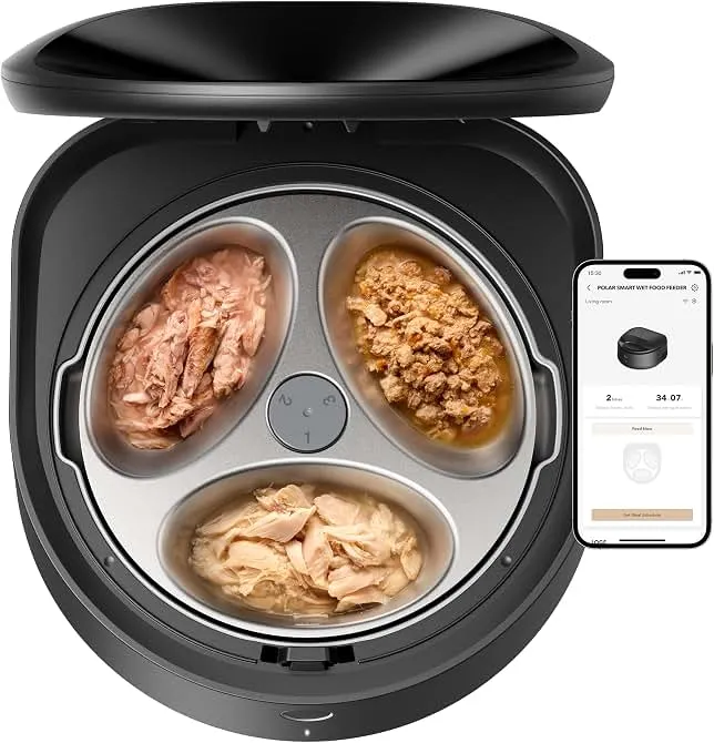 PETLIBRO Automatic Wet Food Cat Feeder 2026 New Version with Semiconductor Cooling, Refrigerated 3 Fresh Meals in 3 Days, App-Controlled Pet Food Dispenser, Stainless Steel Bowl, Easy to Clean