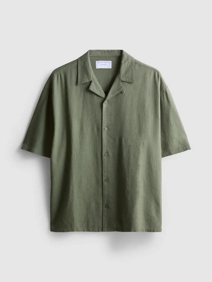 Chemise décontractée en lin mélangé The Edit