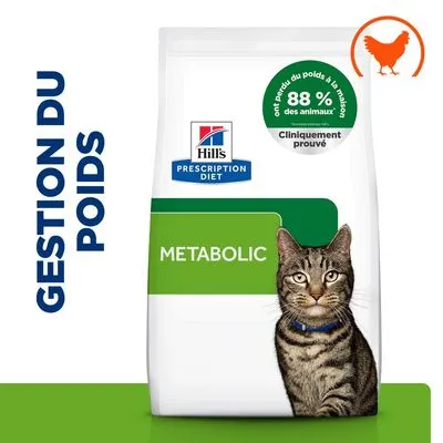 Hill's Prescription Diet Metabolic – Gestion du poids et du diabète avec poulet