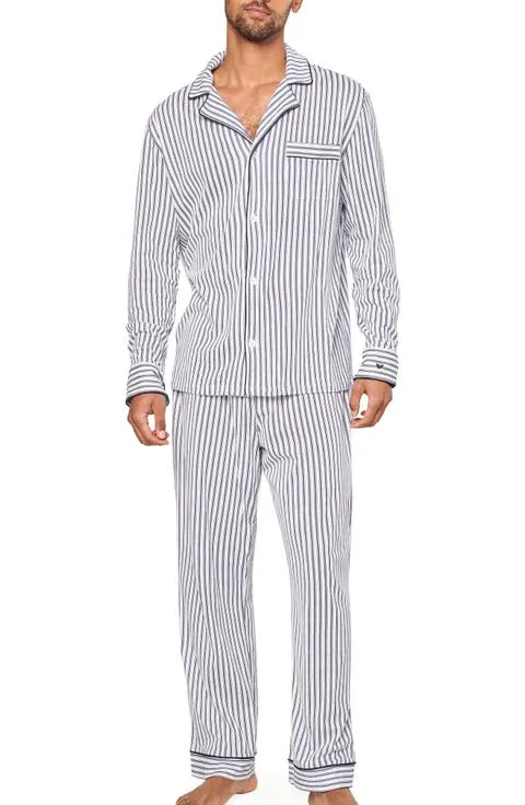 French Ticking Classic Pima Cotton Pajamas