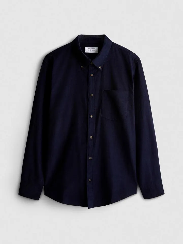 Chemise en velours côtelé de pur coton