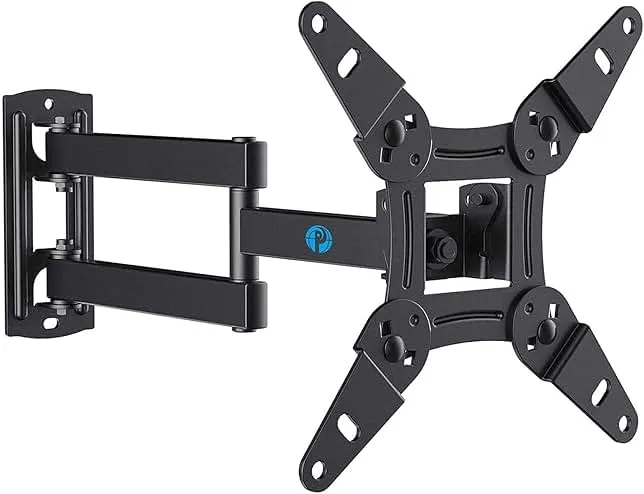 Pipishell Full Motion TV Wall Mount for Echo Show 21/15 and 13-43 Inch Flat Curved Screen TVs & Monitors, Max VESA 200x200mm up to 44lbs,…