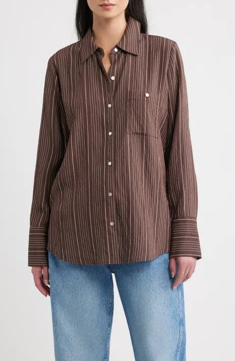 Rails Beck Striped Button-Front Shirt