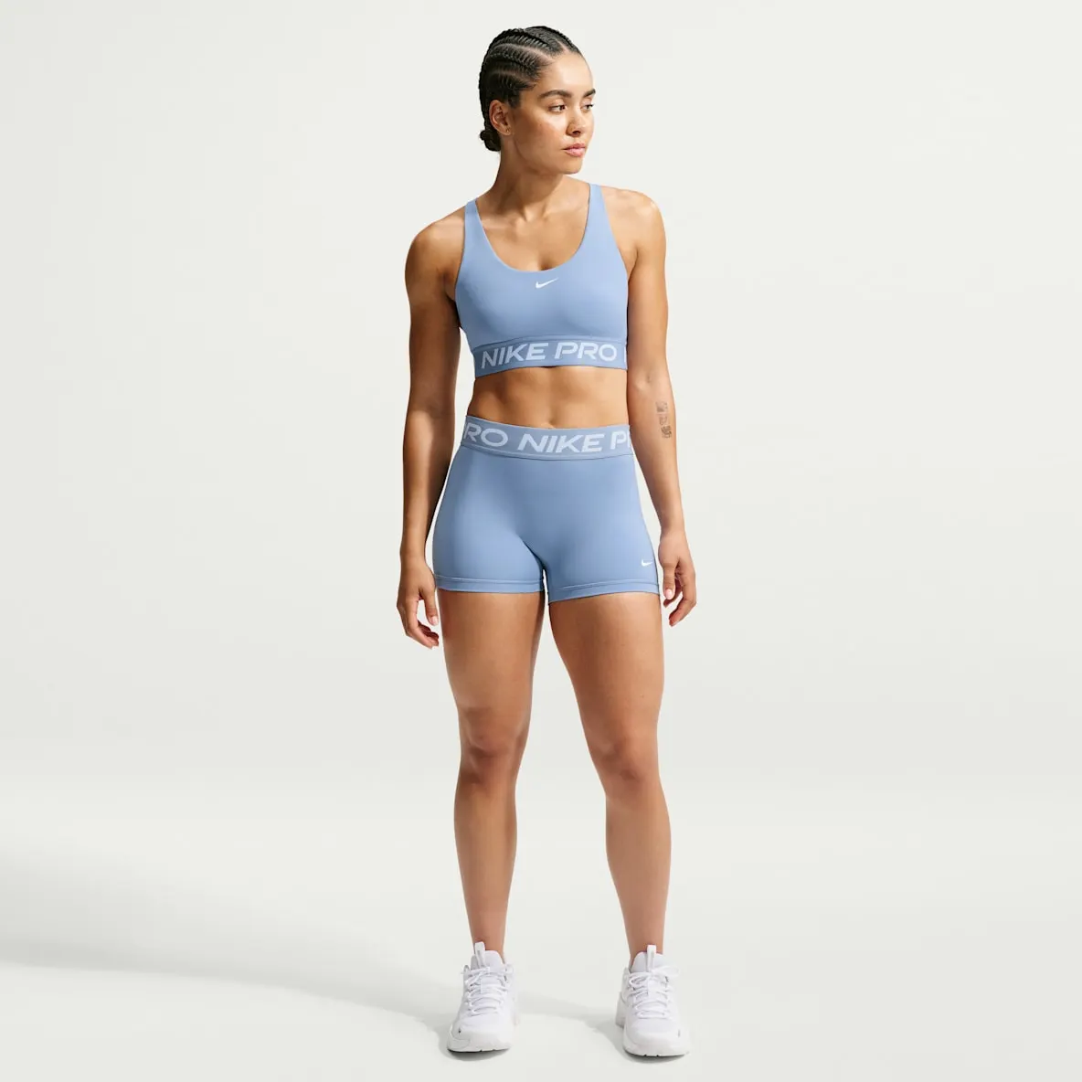 Sykkelshorts med mellomhøyt liv til dame (7,5 cm)