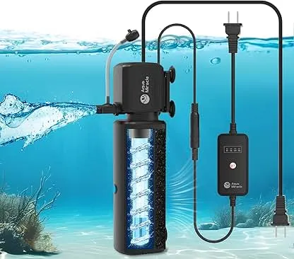 AquaMiracle Aquarium Filter with U - V Light & Filter Spong…