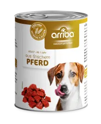 arriba mit Pferd für Hunde 6 x 800 g