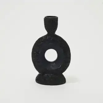 Artistic Candle Holder Black
