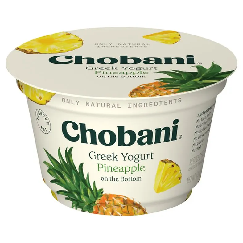 Chobani Pineapple on the Bottom Reduced Fat Greek Yogurt