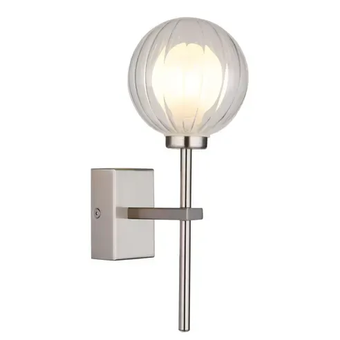 Wandleuchte - Nickel matt - 1-flammig