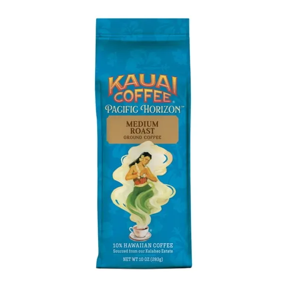 Kauai Coffee® Koloa Estate Medium Roast Arabica, Ground Coffee, Bag 10 Oz