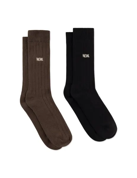WWDakota 2-Pack Sock 25330 Desert palm/Black