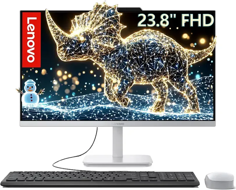 Lenovo Flagship 24" FHD All-in-One Desktop • 2026 Business Edition • Intel 8-Core Processor (up to 3.8 GHz) • 8GB DDR4 RAM • 512GB SSD, • Wi-Fi 6 • Windows 11