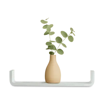 Wandplank S/2 ONNIE Afgerond Wit