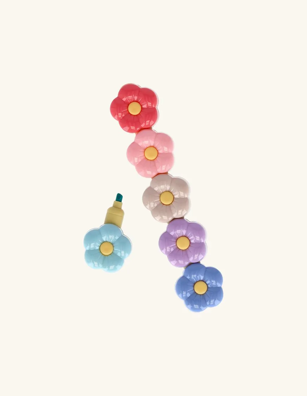 Textmarker in Blumenform