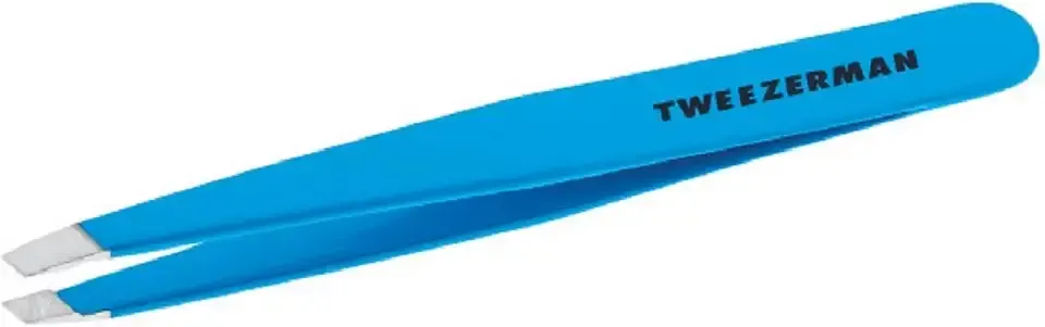 Tweezerman Slant Tweezer – Tweezerman Tweezers for Eyebrows, Blue Jewel