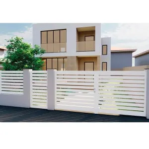 Doga per pannelli ALBA Maia aperta bianco in alluminio H 12 x L 148 cm x Sp 20 mm, 4 pezzi