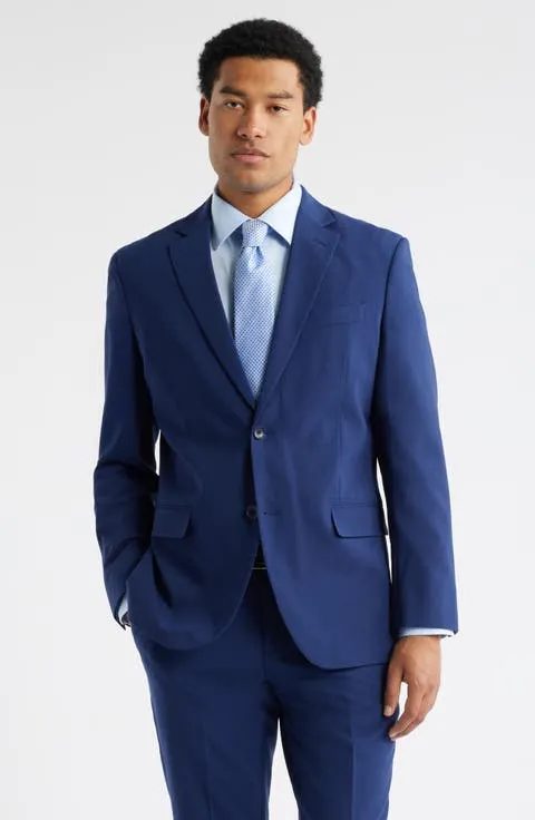 Henrik Trim Fit Solid Stretch Wool Suit Jacket (Regular, Big & Tall)