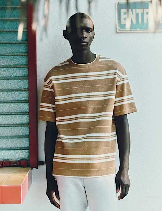 Pure Cotton French Rib T-Shirt