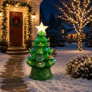 Mr. Christmas 40" LED Blow Mold Nostalgic Tree