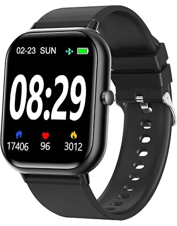 Smart Watch for Men Women SmartWatch 1.83" for iPhone Samsung Android Phone Compatible, Fitness Tracker Watch with Pedometer, Heart Rate/Sleep Monitor, Blood Oxygen, IP68 Waterproof