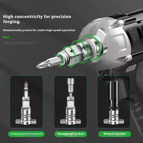 Multifunctional Electric Drill Set Combo Kit Toolbox Battery Impact Gun Square Brushless Tool Box Wrench Adapter Parkside Power