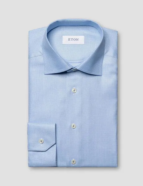 Semi Solid Twill Shirt Light Blue